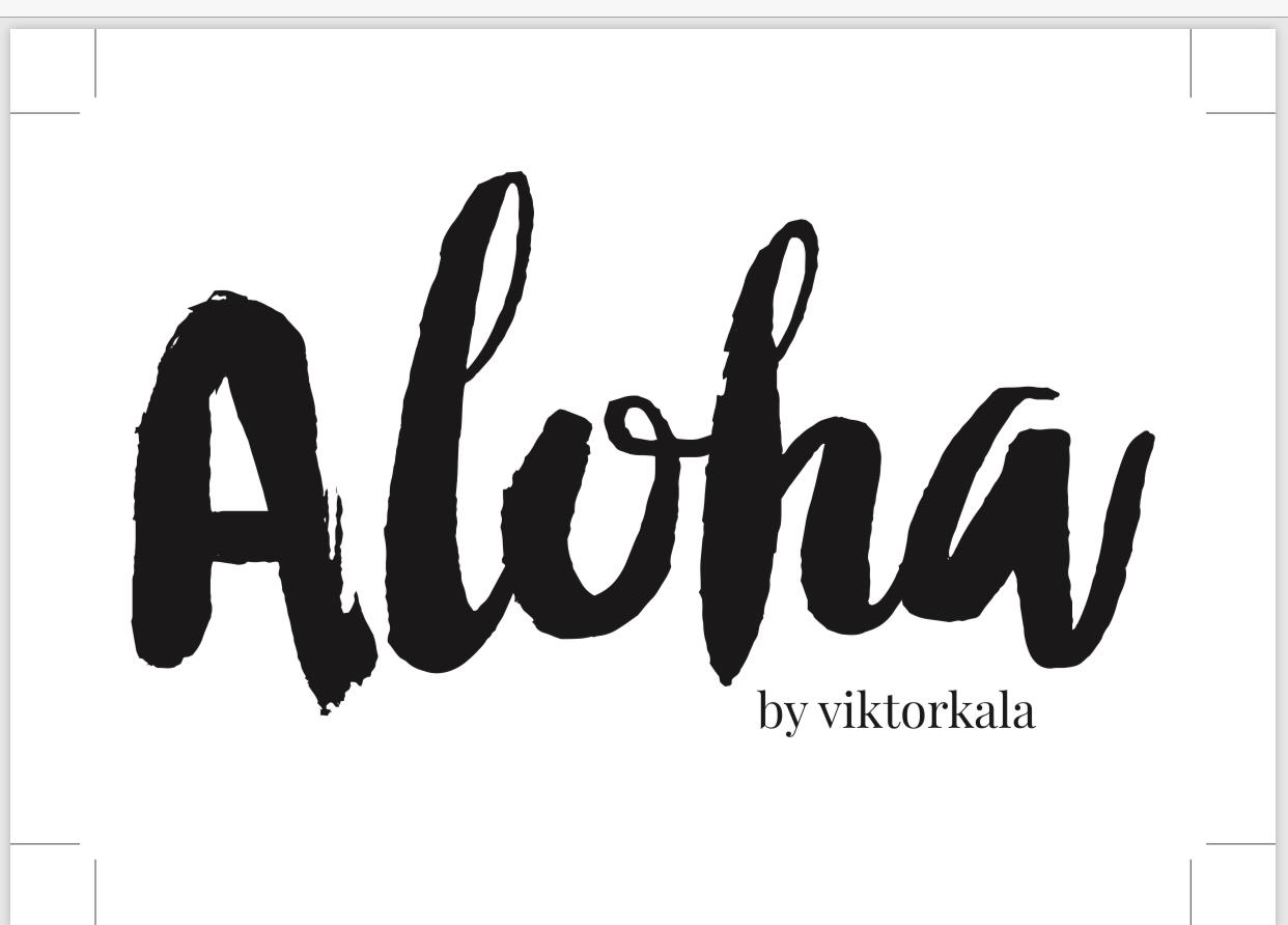 Aloha-Hooponopono. Logo Aloha by Viktor Kaña
