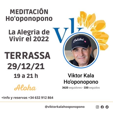 Meditación Ho'oponopono en Terrassa diciembre 2021. Viktor Kala